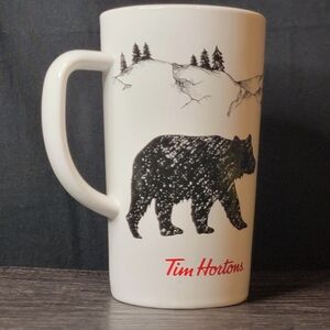 Tim Hortons Takk Mug with Black Big Bear 2018 Design